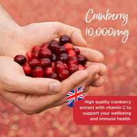 healthspan Healthspan Cranberry 10,000mg | 120 Tablets | 10,000mg Whole Cranberries | Added Vitamin C | Immune Health | Vegan