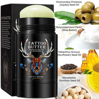 KKwoter Natural Tattoo Balm for New & Old Tattoo Aftercare - Healing, Whitening & Color Enhancement with Butter & Cream