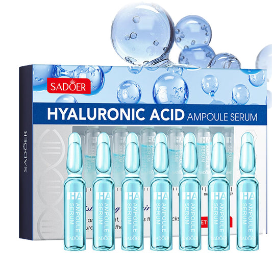 MrCuvaryas Hyaluronic Acid Microneedling Serum, Hyaluronic Acid Serum For Face, Hydrating Face Serum For Women & Men, Anti Aging & Smooth Wrinkle, Face Serum Skincare For All Skin Type 7x2ml Ampoules