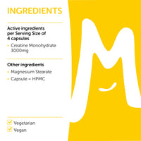 Creatine Monohydrate Capsules 750mg (3000mg Per Serving) - 120 Capsules - Boost Muscle Mass, Bulk & Strength - Supports Increased Energy & Performance - Pre Workout Supplement for Men & Women | MOBU