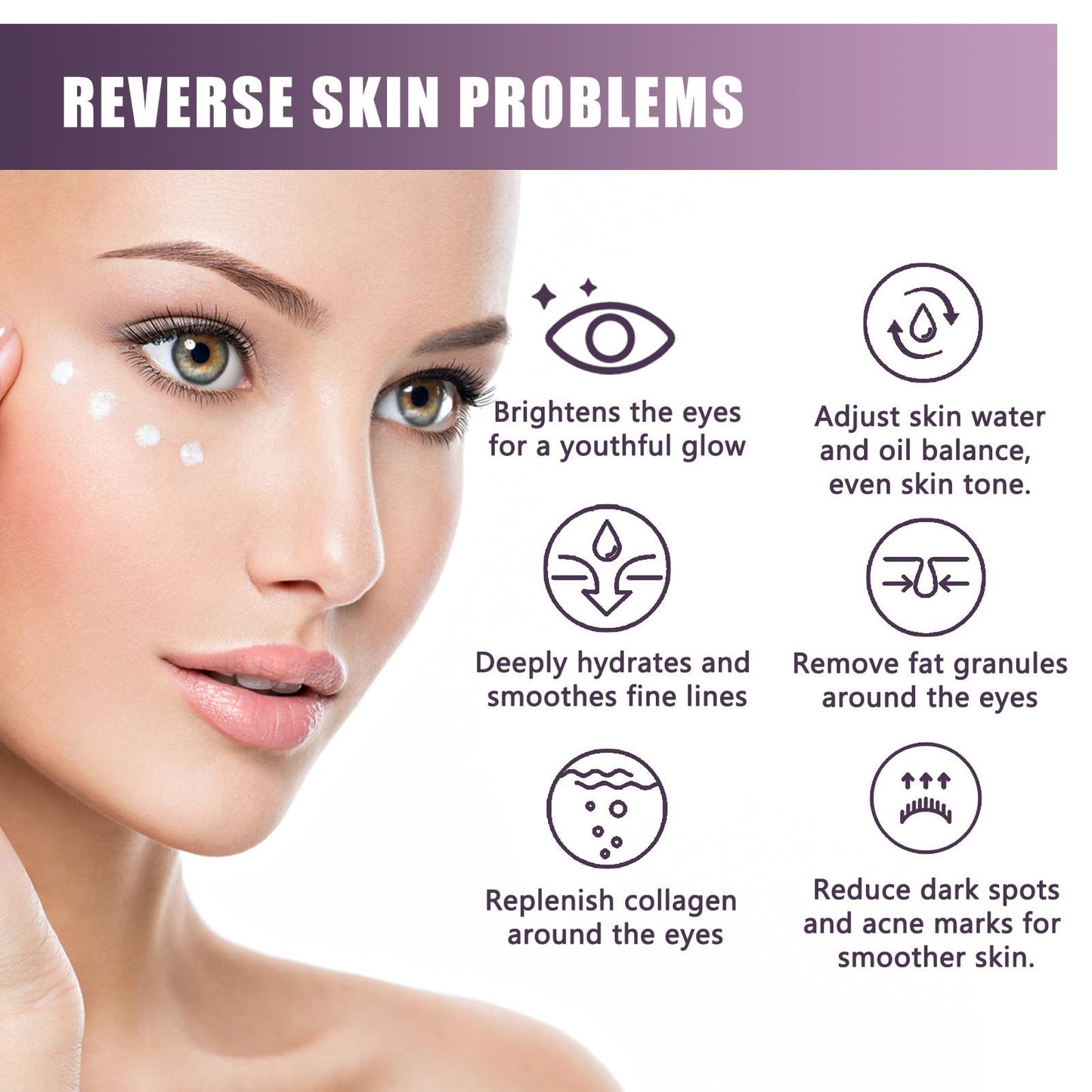 Electric Eye Cream,Eye Cream for Dark Circles and Puffy Eyes,Organic Eye Repair Cream,E-ye Bags Remover,Ey-e Cre-am for Wrinkles,Firming Ey-e Cr-eam,E-ye Serum for Dark Circles,Eyecare Products