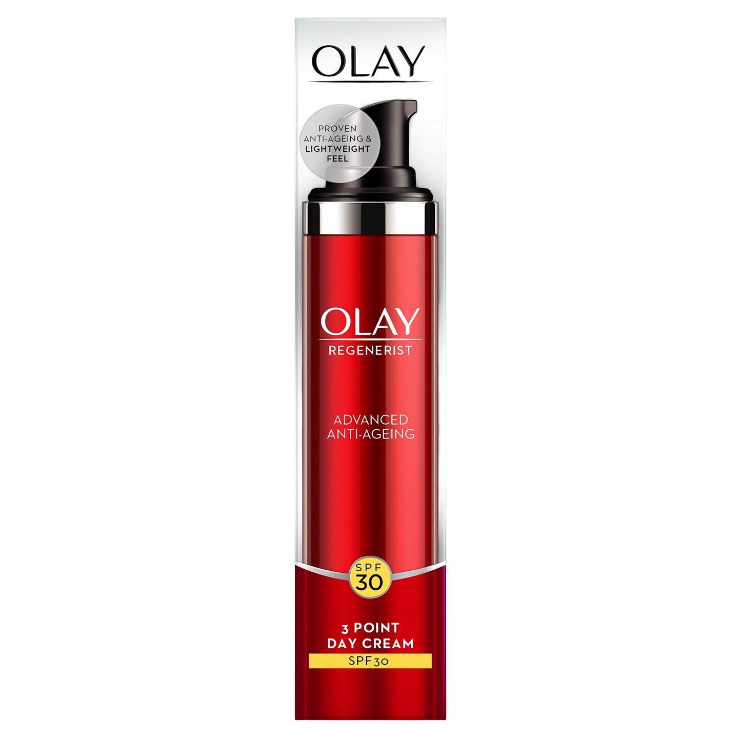 Olay Regenerist 3Point Firming Anti-Ageing Day SPF30 Lightweight Moisturiser, 50ml