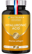 Hyaluronic Acid & Marine Collagen - Enriched with Vitamins A & C - Natural Anti-Wrinkle, Restructure Skin, Protect Joints and Anti-Aging - New Formula - Plant-Based Capsules - French Expertise