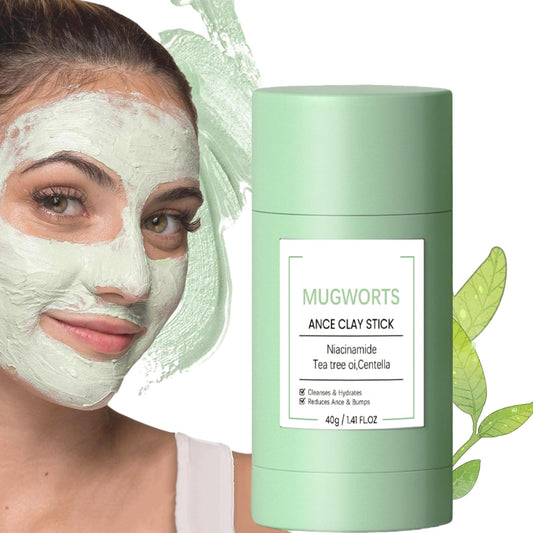 IZBEAUVO Green Tea Mask Stick,Green Tea Mask,Deep Cleansing Face Mask,Purifying Clay Mask,Moisturizes Oil Control,Deep Clean Pore,Blackhead Remover Face Mask Clay,Brightening for Men and Women