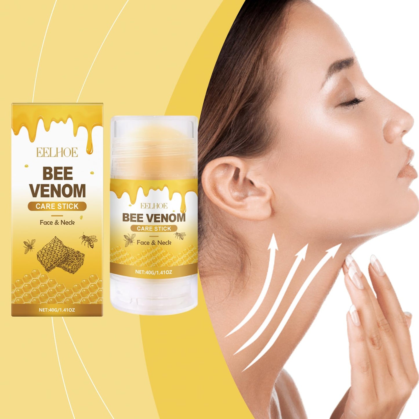 IZBEAUVO Tighten and Lift Neck Cream,Tightening Cream Stick, Neck Firming Cream,Tightening and Repair Decolletage Cream,Neck Cream For Tighten & Lift Firming Neck Cream
