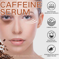 ISBEAUSOLS Caffeine Solution 5%+EGCG Eye Serum - Caffeine Eye Serum - Caffeine Eye Cream Anti Aging - Eye Cream for Dark Circles and Puffy eyes - Eye Bags Remover - under Eye Brightener 30ml