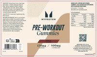 Myprotein Pre-Workout Gummies – Cola Flavour – Energy-Boosting Caffeine Gummies with L-Citrulline, Taurine, and B Vitamins – Fast-Acting & Convenient Pre-Workout Supplement