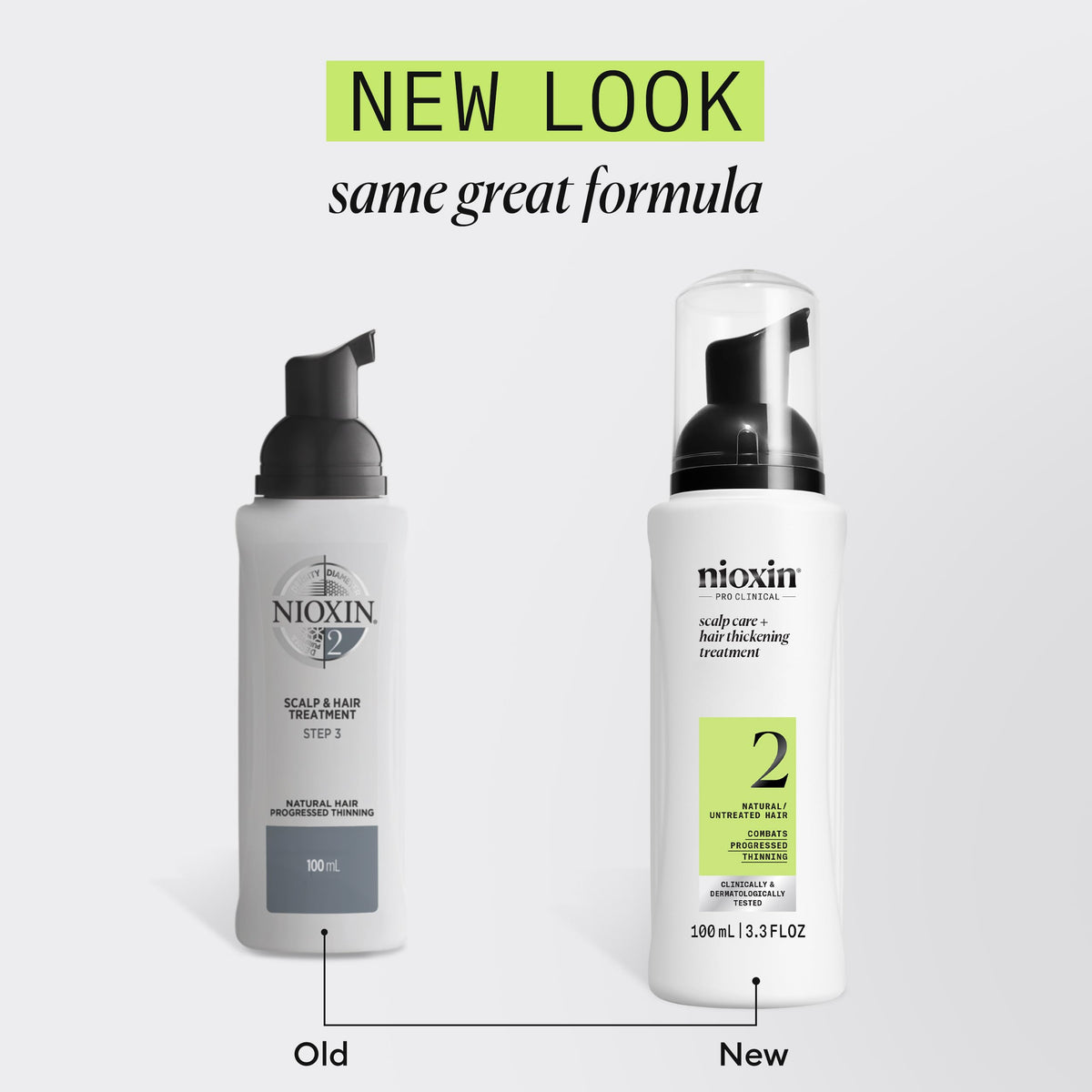 NIOXIN Nioxin System 2 Scalp + Hair Thickening Treatment - Hair Loss Serum for Natural Hair with Progressed Thinning - With Niacinamide & Biotin (100ml)