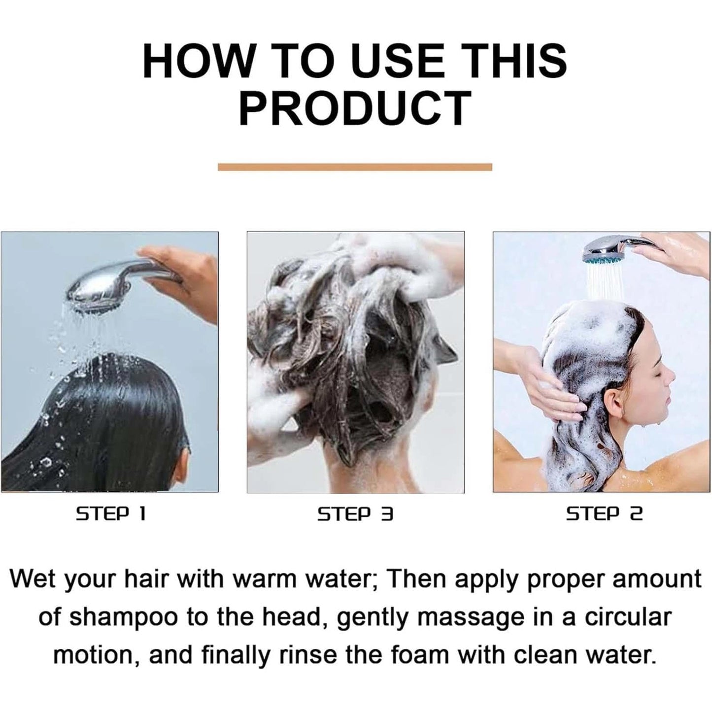 KKwoter 2PCS Mane Shampoo for Men & Hair Thickening Shampoo for Men and Women - Aids in Maintaining Hair Health, Supports the Appearance of Fuller Hair, and Helps to Keep Hair in Good Condition