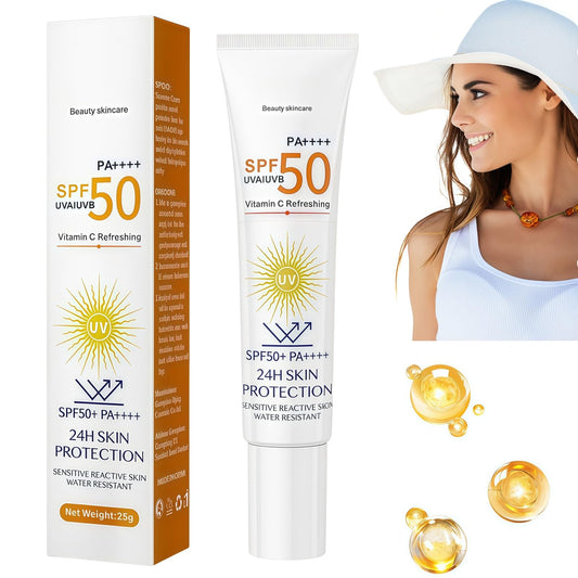 Fankayi Sunscreen SPF 50,Sunscreen for Face,Vitamin C Face Sunscreen Anti-Ageing & Anti-Dark Spot,Organic Sun-cream SPF 50 Pa++++,Fa-ce Sun Cr-eam SP-F 50,Sunblock SP-F 50 Fac-e,Sun Protection for Fa-ce