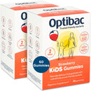 OptiBac Optibac Probiotics Kids Gummies - Kids Probiotic with Vitamin D & Calcium for Immune System Support & Gut Health with 2 Billion Bacterial Cultures - 60 Vegan Gummies