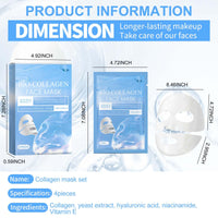 Allony Biodance Bio-collagen Real Deep Mask, Bio Collagen Face Mask, Bio Collagen Mask Overnight, Deep Hydration, Firming and Repairing(4pcs)