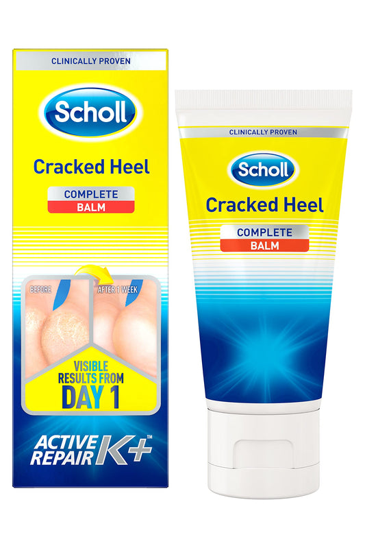 Scholl Cracked Heel Repair Moisturizing Cream Active Repair K+, 60 ml (Pack of 1)