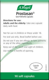 A.Vogel Prostasan® Saw Palmetto Capsules | Prostate supplement for men | Relieve Urinary Discomfort in Men with BPH | 1 Months Supply | 90 capsules