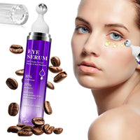 QUANHAO Eye Serum with 8% Caffeine 15ml 2 Pack, Under Eye Serum for Dark Circles and Puffiness Eye, Wrinkles and Fine Lines, Eye Cream, Under Eye Treatment Replumps, Brightens And De-Puffs Eyes