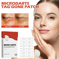 SingHao 144 Pcs Microdarts Tag'gone Patch,Pimple Patches,Spot Patches,Acne Treatment,Invisible Blemish Cover Spot Sticker,Patches Pimple Stickers Acne Dots,Pimple Spot Stickers Day&Night Use(144Pcs/box)