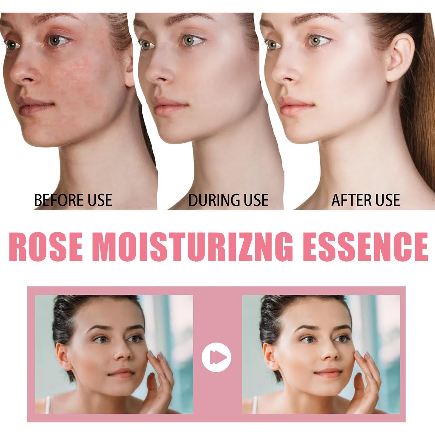 DMQ Rose Facial Oil,Instant Face Firming & Plumping,Rose Anti Aging Face Moisturizer,Hyaluronic Acid Serum for Face,Antioxidant Firming Night Serum for face,Improve Dull Skin & Soft Skin Tone-30ml
