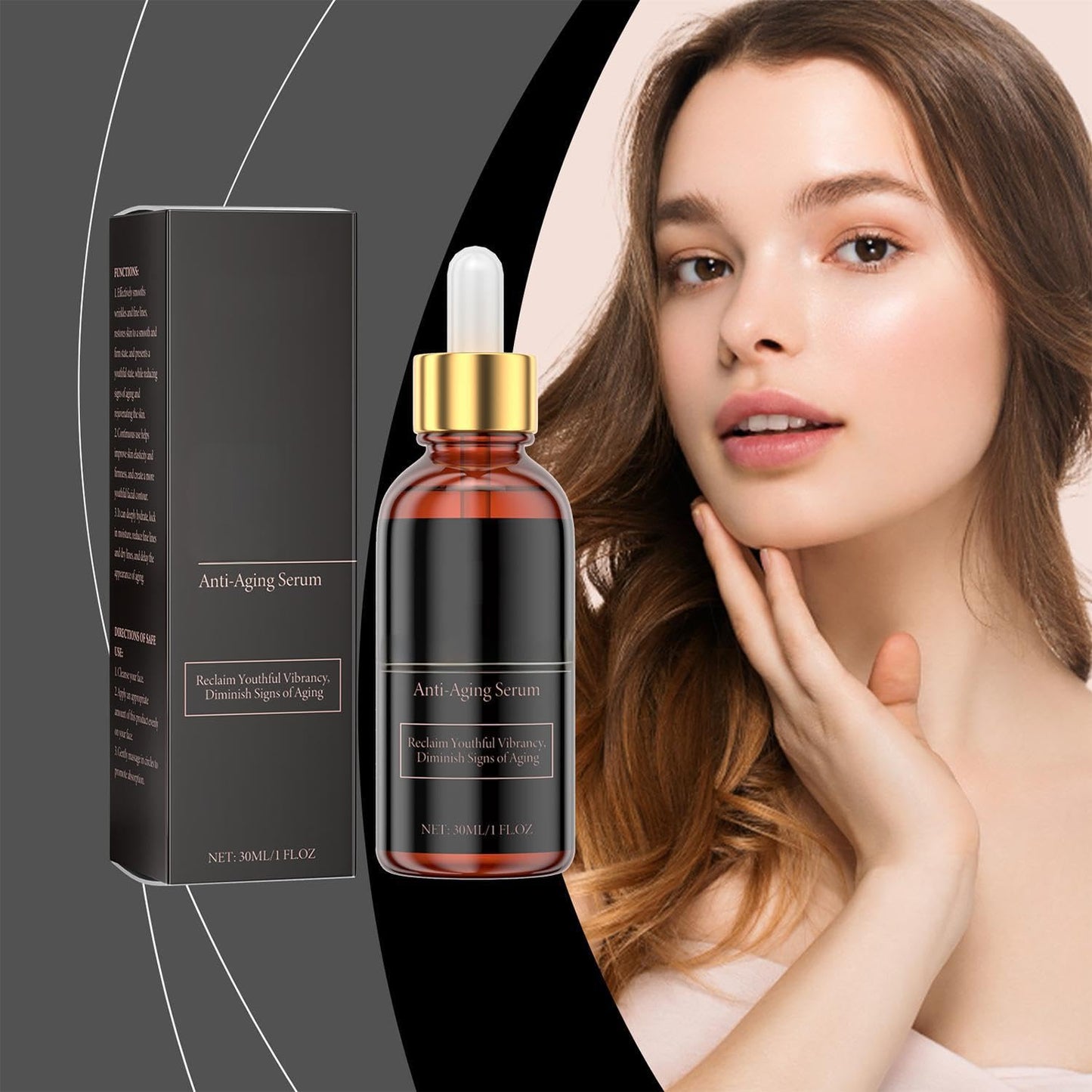 Generic firming face essence for deep hydration liquid solution face serum lifts and tones anti aging serum reduces creases wrinkle care for smoother look skincare solution