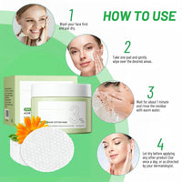 LaluluTek Face Pads - Exfoliator for Acne Prone Skin - Toner & Korean Skincare - Reduces The Growth Of Blackheads(55 pads)