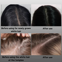 Safe and Convenient Hair Dye Comb, 2 in 1 Instant Hair Colour Stick with Built-In Comb, Portable Hair Dye Comb for Gray Hair Coverage, Fast Color Transformation in 12 Minutes (Dark Black Brown)