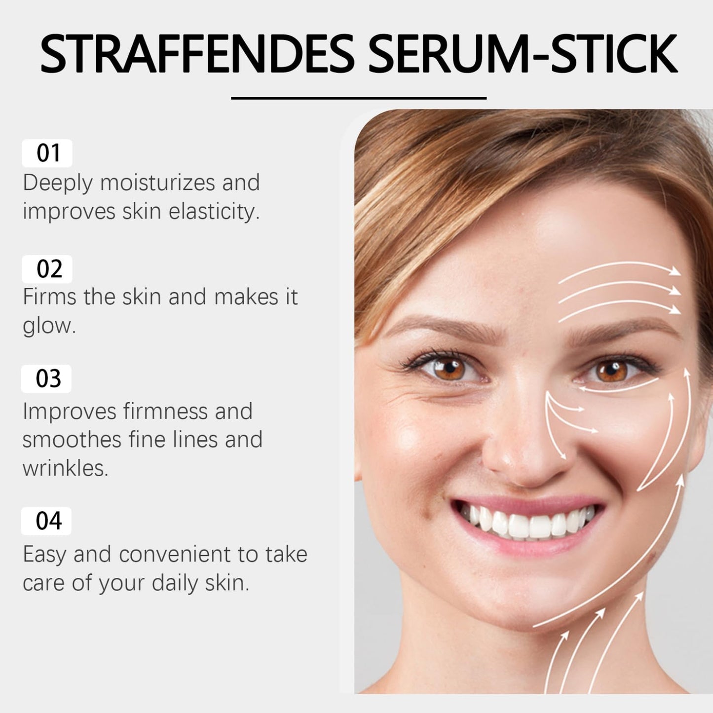 ISBEAUSOLS Flysmus Collagen Peptides Firming Serum Stick,Retinol Luxurious Collagen Firming Cream,Anti Aging Peptides Face Moisturizer,Face and Neck Firm ing Stick for Tightening Sagging Skin (2pcs)