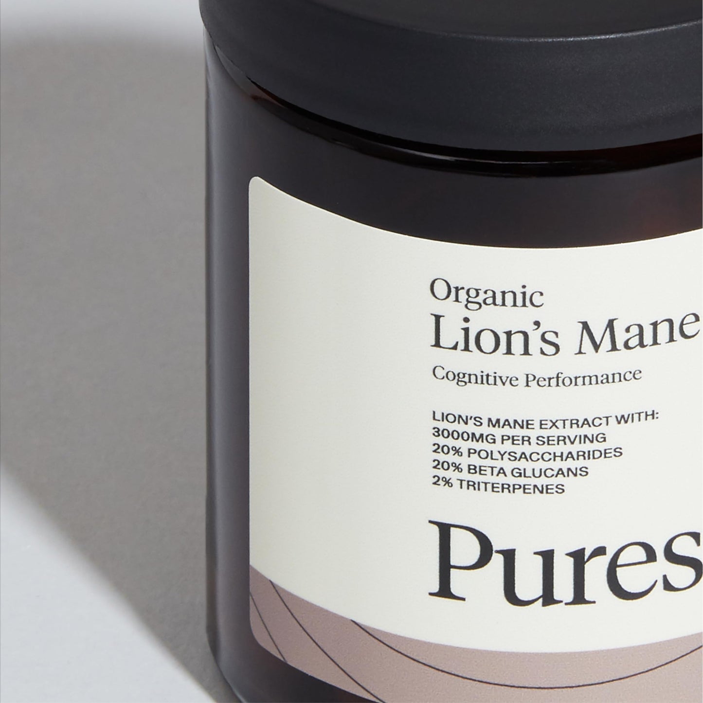 Puresport Lion's Mane Supplement | 60 Capsules | Lion's Mane Mushroom with 30% Polysaccharides | for The Brain Focus, Energy and Memory
