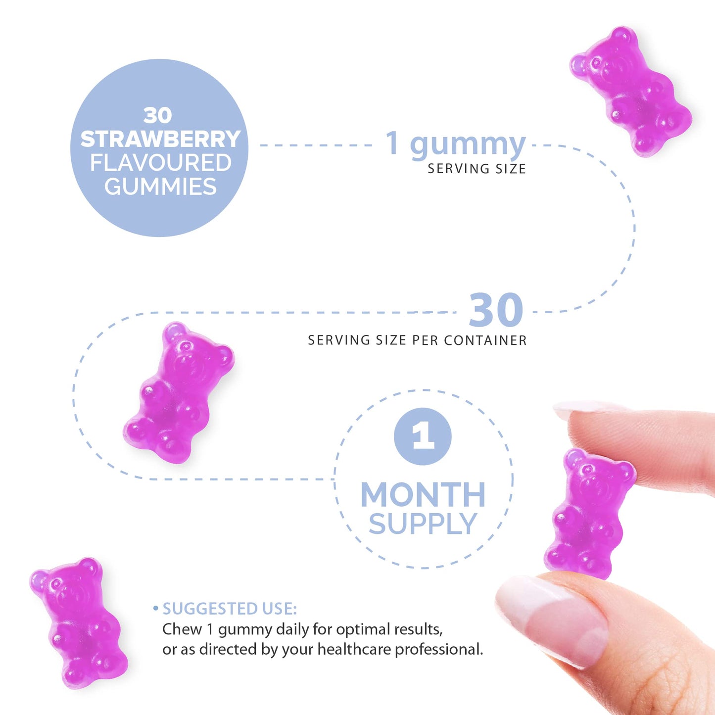 Kids Probiotic Gummies – Probiotics for Children – Kids Kind Tummy Gummies – Vegetarian - 1 Month Supply – Vitamin D & Calcium – 30 Chewable Kids Vitamins – Childrens Gut Health - by Novomins