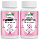 Cheroline Vaginal Probiotics for Women, 70 Billion CFU, 7 Strains with Prebiotic Blend, 13-in-1 Probiotic for PH Balance, Vaginal, Urinary & Immune Health, 60 Vegan Capsules (60 Count (Pack of 2))