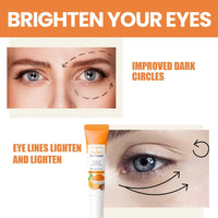 OuXing Vitamin C Turmeric Eye Cream Anti Aging,Eye Cream,Under Eye Cr-eam for Da-rk Circles,Dar-k Circle E-y-e Cream,E-ye Cre-am for Da-rk Cir-cles and Puffy E-ye,Ey-e Cre-am Anti Aging,15g