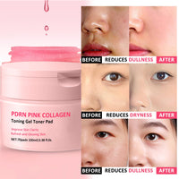 PDRN Pink Collagen Jelly Pad | Korean Gel Toner Pads