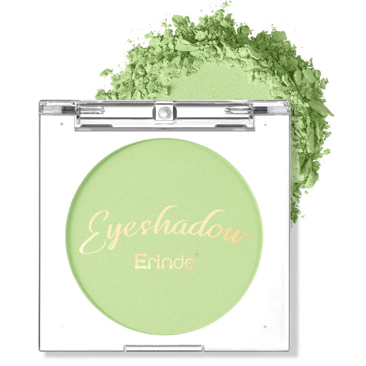 Erinde Light Green Eyeshadow, Mini Matte Eye Shadow, Pressed Powder Eye Palette, Long-Lasting Makeup, Ultra-Blendable, Pigmented Color, Vegan Formula, 05