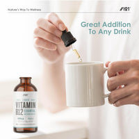 ALPHA01 Vitamin B12 Liquid Drops 3000mcg - 60ml (2 Months Supply) - High Strength Methylcobalamin Supplement - Vegan & Vegetarian Friendly - by Alpha01