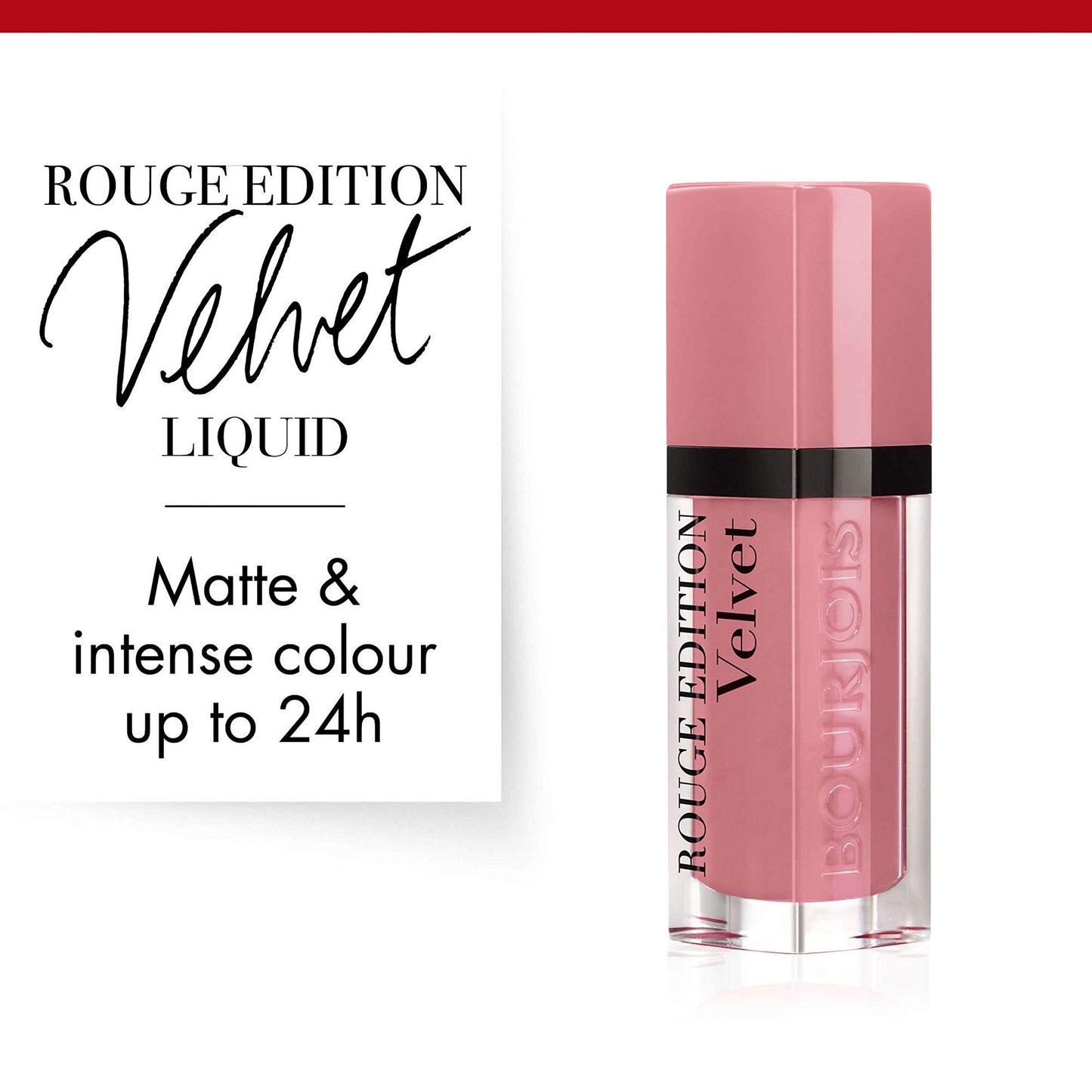 BOURJOIS Bourjois Rouge Edition Velvet Liquid Lipstick 11 So Hap’pink Pinks, 6.7ml