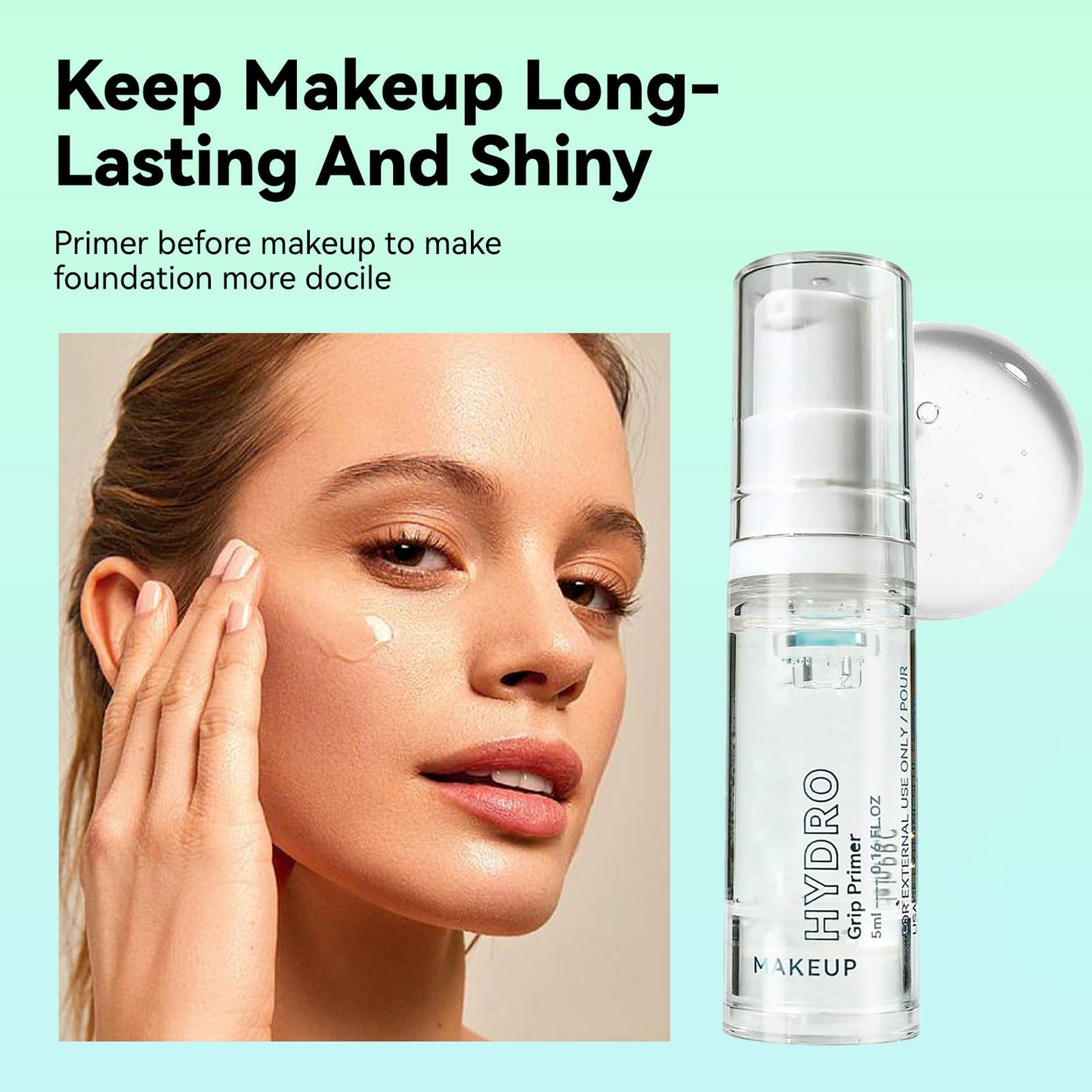 NatrLuxe Oil-Control Hydrating Face Primer, Long-Lasting Makeup Primer For Smooth, Full Coverage, Pore Minimizing Under Foundation. Moisturizes And Primes Oily Skin. 5ml (04 Clear)