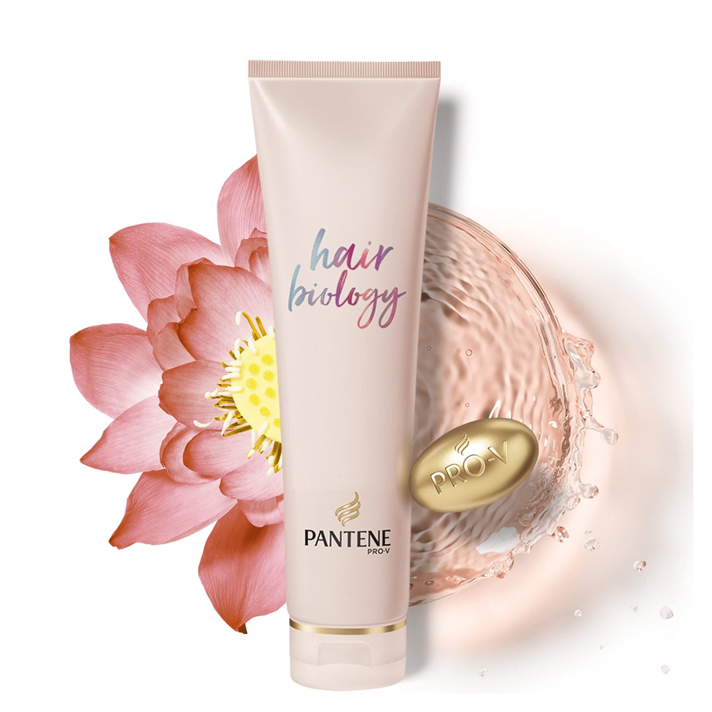 Pantene Hair Biology Full and Vibrant Volumising And Repairing Hair Conditioner For Fine, Thinning, Dull, Coloured Hair With Lotus Flower, Omega 9, 160 ml