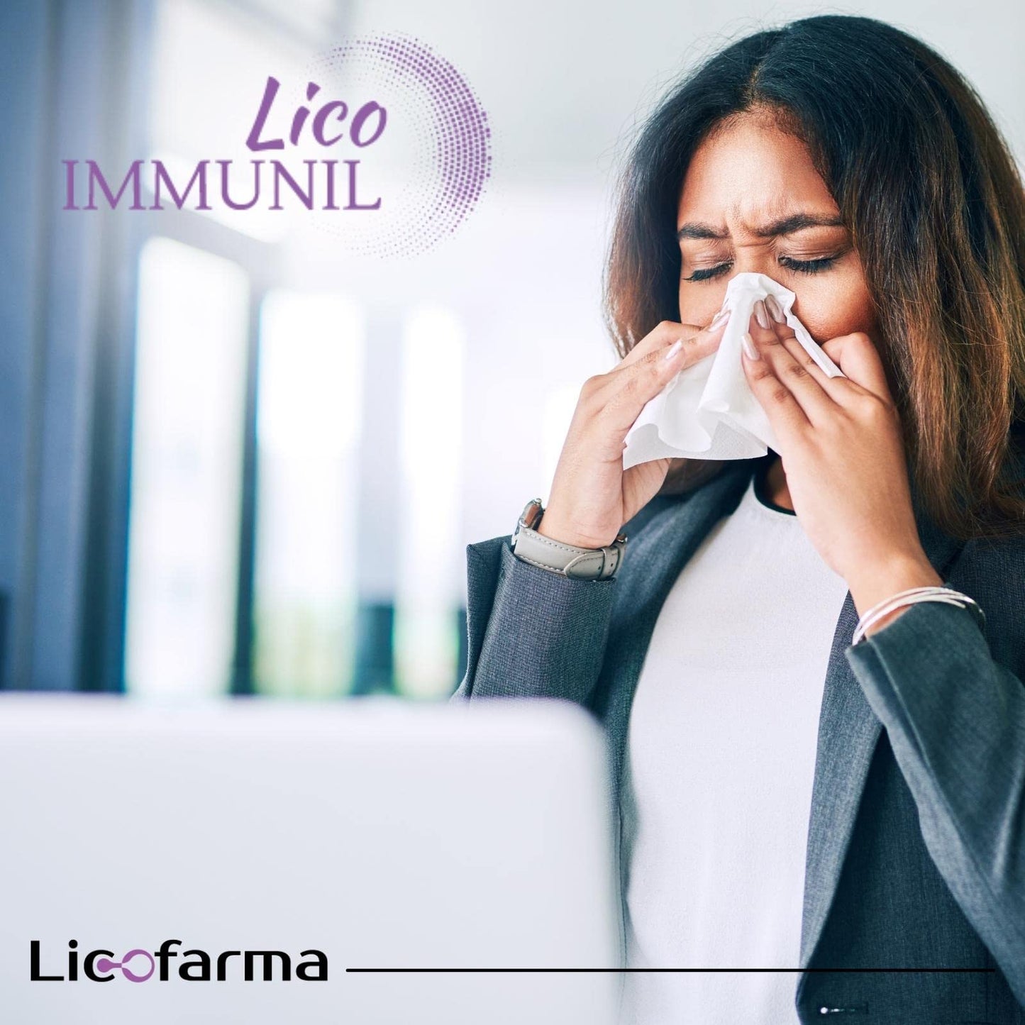 Licofarma Lico Immunil Immune System Support Supplement | Quercetin, Lactoferrin, Zinc, Lycopene | Natural Immune Support | Immune Booster | 30 Vegetables Caps