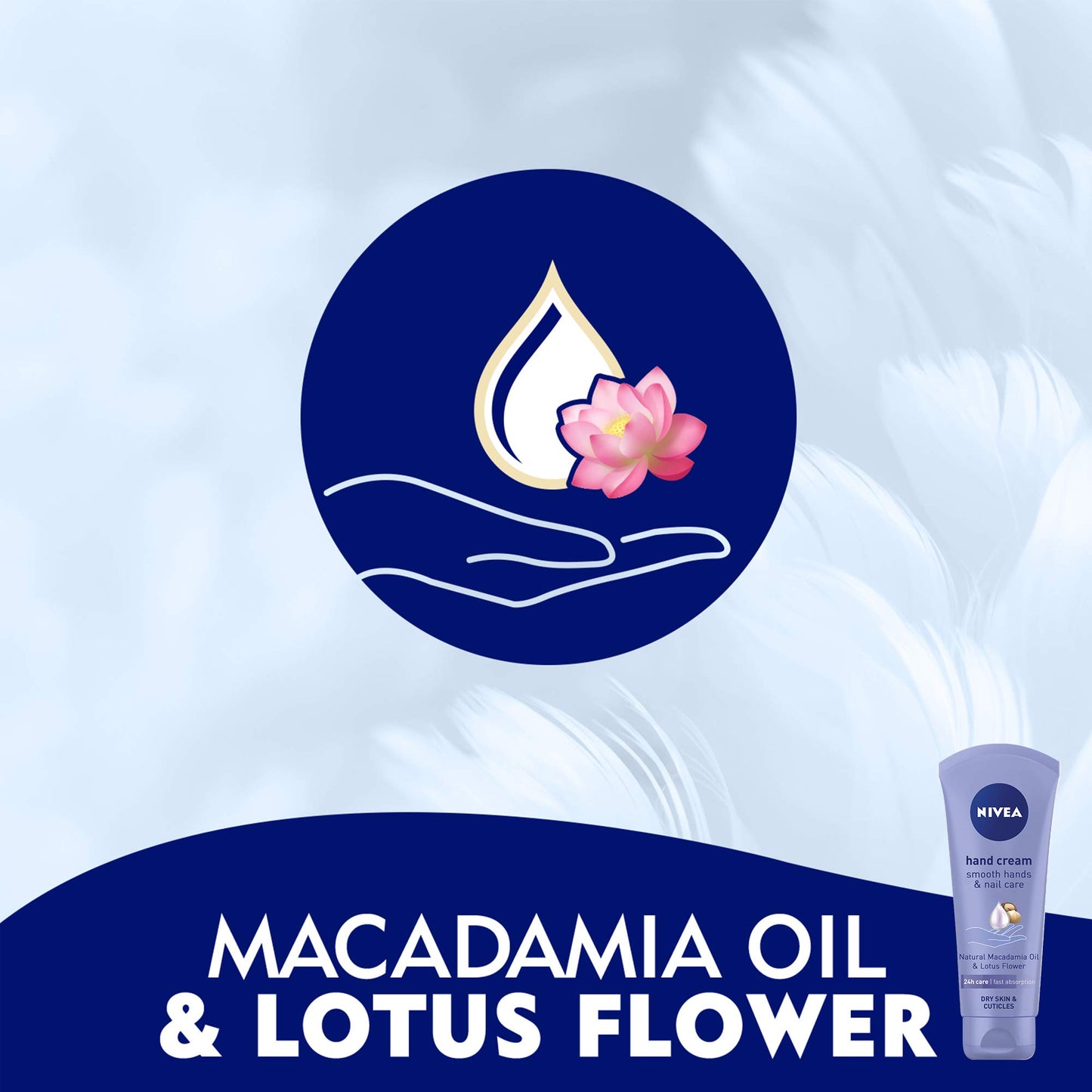 NIVEA Nivea - Smooth nourishing hand cream macadamia nut oil 100 ml (100041084)