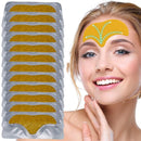 Forehead Wrinkle Patches,12pcs Collagen Forehead Anti Wrinkle Patches,Anti Wrinkle Patches,24k Gold Forehead Face Smoothing Forehead Patches,Anti Wrinkle Tighten Skin