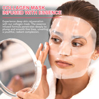 Ruojiar Collagen Face Mask,Hydrating Face Mask,Deep Hydrating Firming Overnight Mask,Deep Collagen Mask,Anti Wrinkle Face Masks Skincare,Hydrating Face Beauty Care Masks,Sheet Face Mask,Hydrating Face Mask