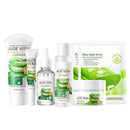 QUIWEN Skincare Gifts For Teenage Girls, Aloe Vera Skin Care Sets & Kits For Women Gifts, with Cleanser, Face Serum, Face Cream,Toner,Eye Cream,2PCS Mask for Hydrate Moisturize Skin(7Pcs)