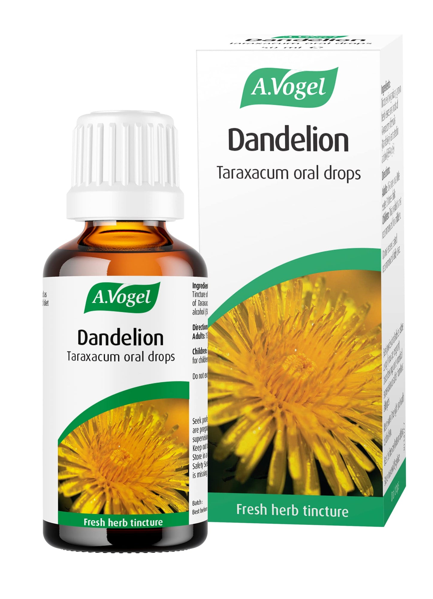 A.Vogel Dandelion Root Taraxacum Drops | Extracts of Freshly Harvested, Organically Grown Dandelion Root & Herb | 50ml