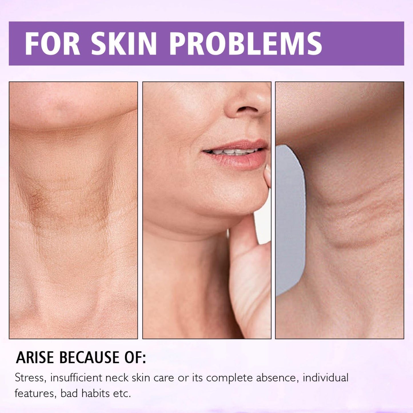Neck Firming Cream with 5% Collagen Complex Tightening Lifting Sagging Skin Rejuvenating Moisturising Reducing Fine Lines Double Chin Reducer Cream 50ml