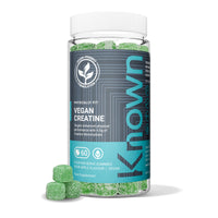 Known Vegan Creatine Gummies – 4500mg Creatine Monohydrate – Sour Apple Flavour – 60 Gummies 15 Days Supply – Third-Party Tested – Vegan Friendly
