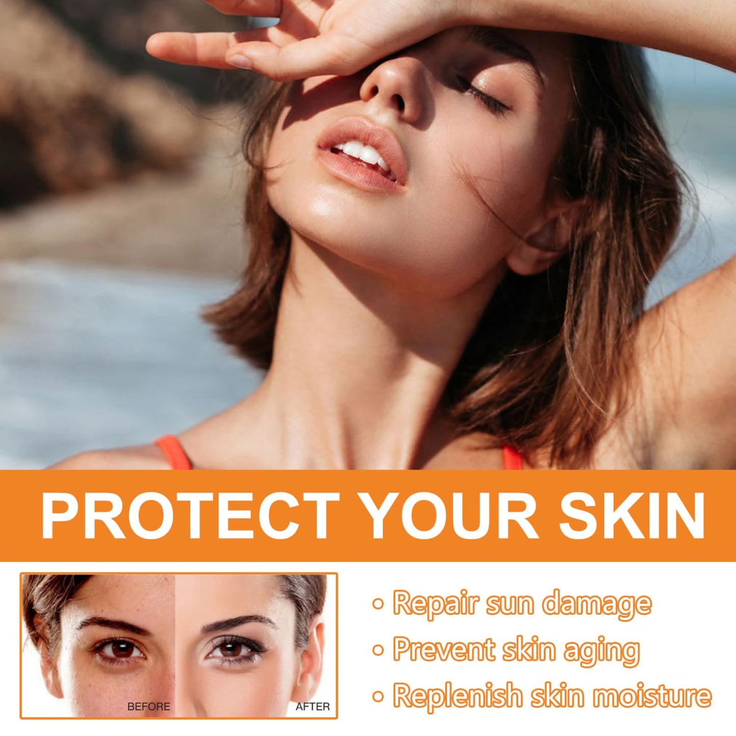 Sunscreen Spf 100 - Face Sunscreen - Waterproof Moisturiser with Spf 100 - UVB/UVA Protection Sun Cream - Factor 100 Sun Cream anti Wrinkle Prevent Sunburn&Taning 50g