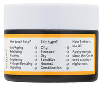 Q+A Vitamin C Radiance Cream - Hydrating, Anti-Ageing Face Cream with Collagen Boosting Vitamin C, Elasticity Enhancing Centella Asiatica & Antioxidant-Rich Tropical Fruit for Glowing Skin, 50g