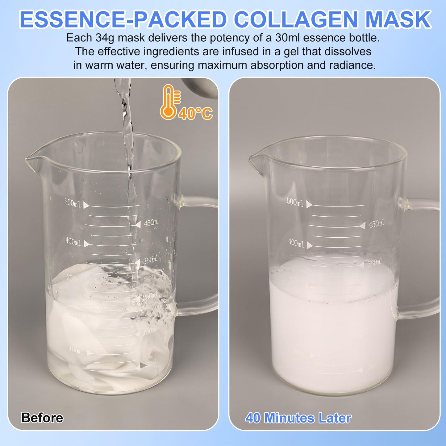 Deep Collagen Face Mask, Hydrating Overnight Hydrogel Mask, Hydrate, Pore Minimizing, Elasticity Improvement
