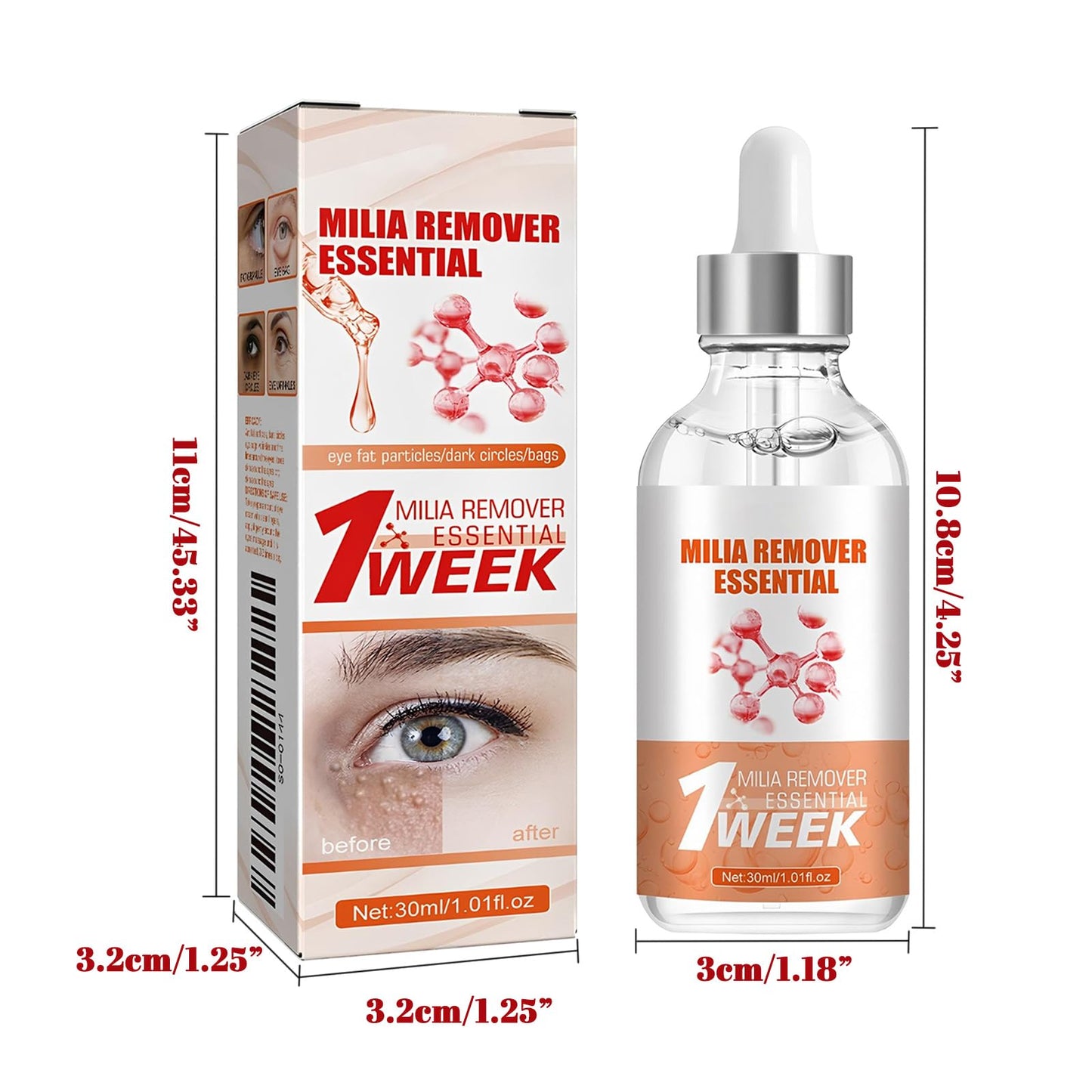 Generic Dark Spot Glow Serum Milia Remover with Natural Plant Extracts for Fast Absorption & Smooth Skin, Reduces Milia & Dark Spots, Improves Skin Texture & Glow for Women & Men (Serum for Face)