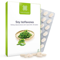 Healthspan Soy Isoflavones 100mg | 120 Tablets | with Vitamin B6 | Regulate Hormonal Activity | Natural Plant Oestrogen | 40% Isoflavone Content | Soy Germ Extract | Vegan