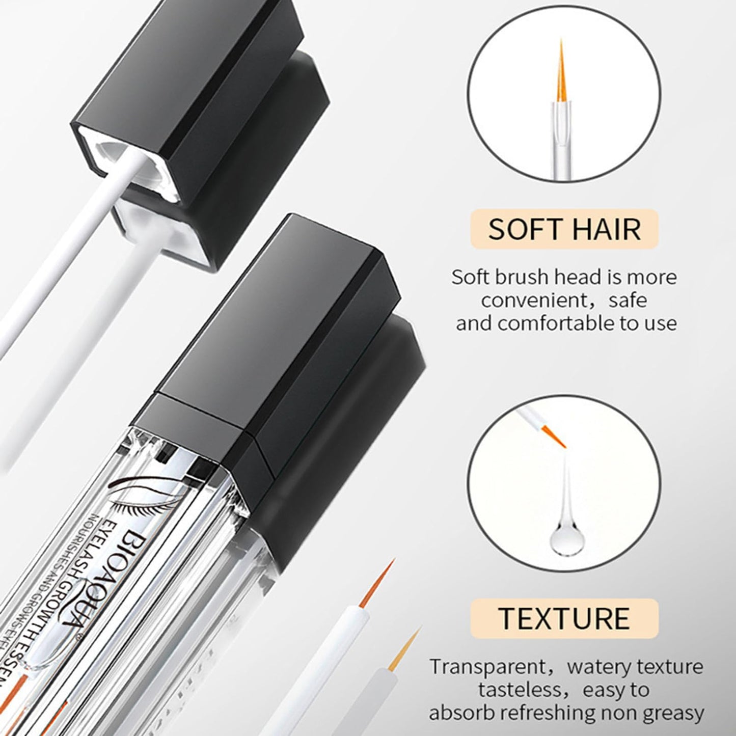 GEEWHILE Eyelash Serum for Growth, Eyelash Growth Serum Lash Serum Growth Rapid Lash, Lash Growth Serum, Eyebrow Growth Serum Eyelash and Eyebrow Growth Serum for Longer, Fuller and Thicker Luscious Lashes