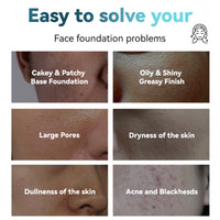 GEEWHILE Face Primer, Hydrating Primer Makeup, Long Lasting Primer Foundation Base, Brightening & Moisturizing Makeup Base, Non-Sticky Non-Greasy Face Grip Primer, Smooth Colour Corrector